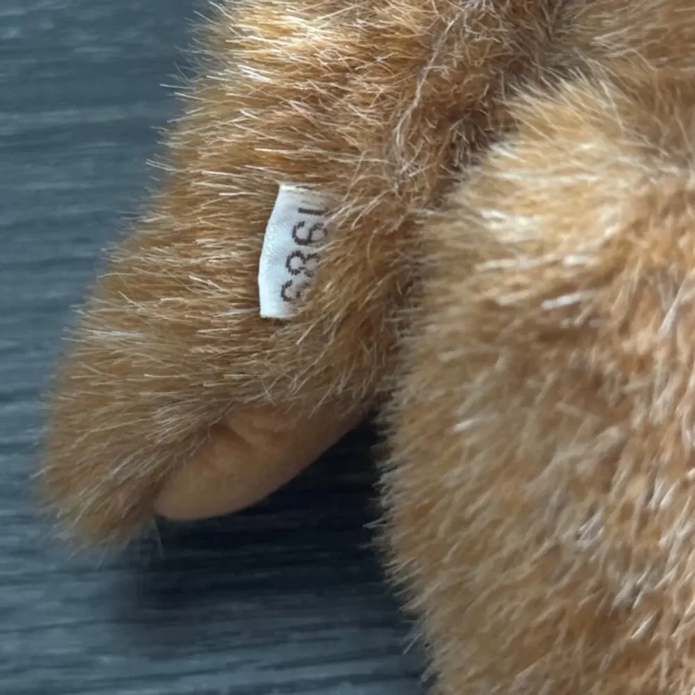 Vintage 1989 Gund Light Brown Plush Teddy‎ Bear Holding Wand